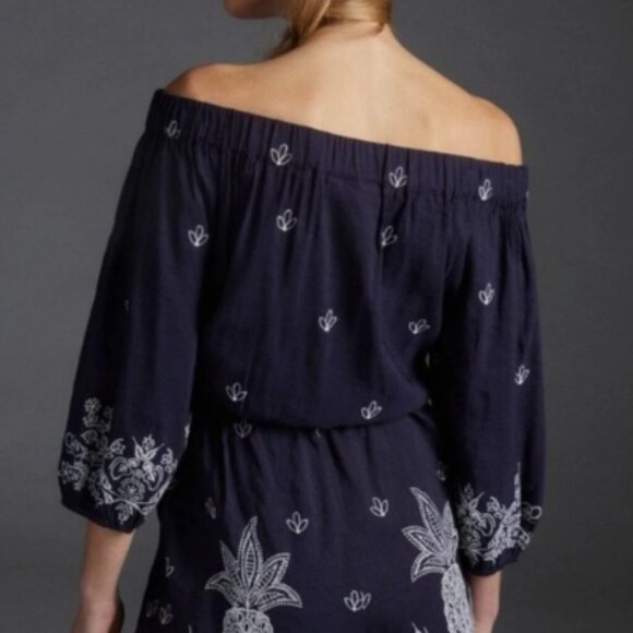 Farm Rio x Anthropologie Jackie Embroidered Linen Blend Romper – Size XL – NWT - Picture 9 of 10